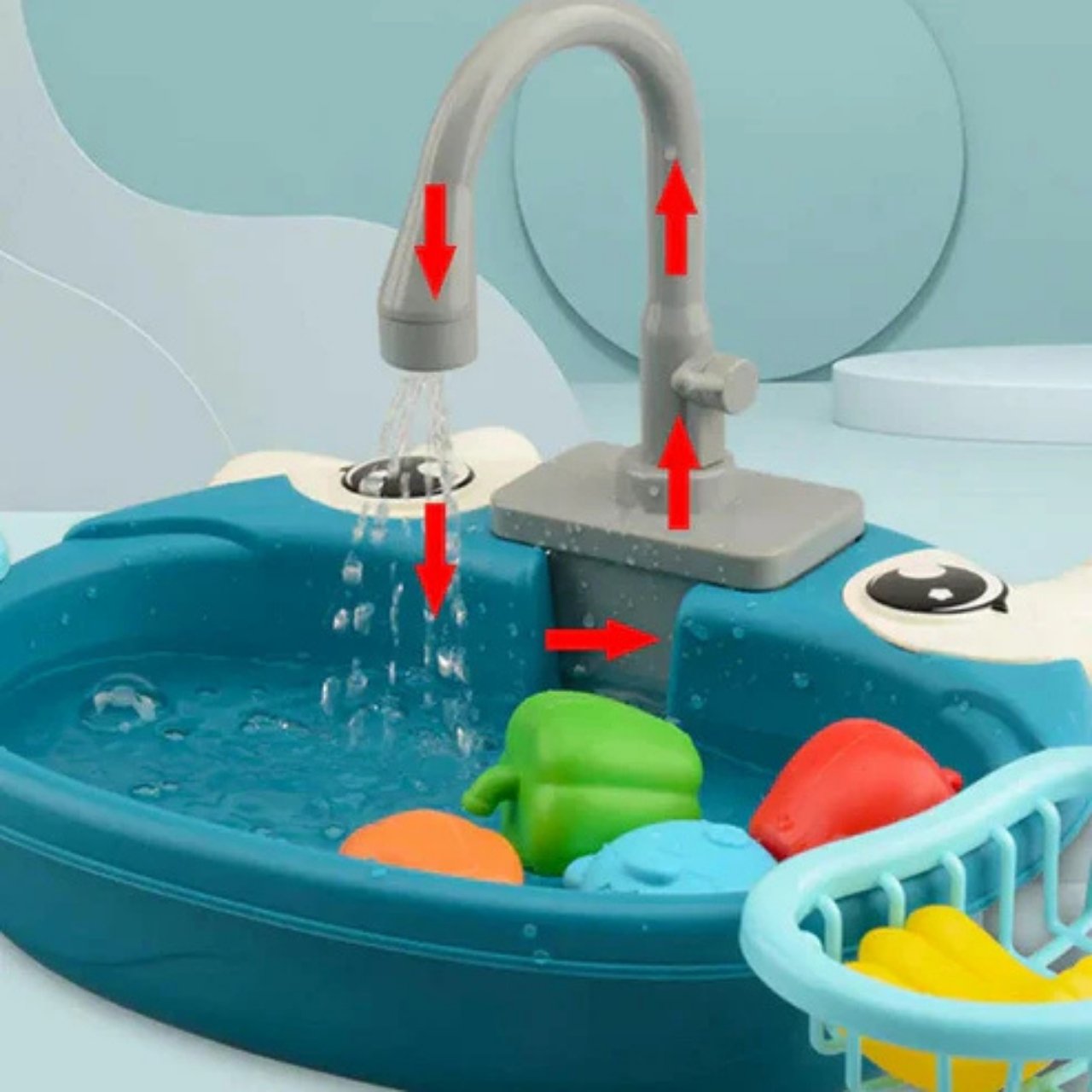 PlaySink, detská kuchynská súprava s umývadlom - Image 7