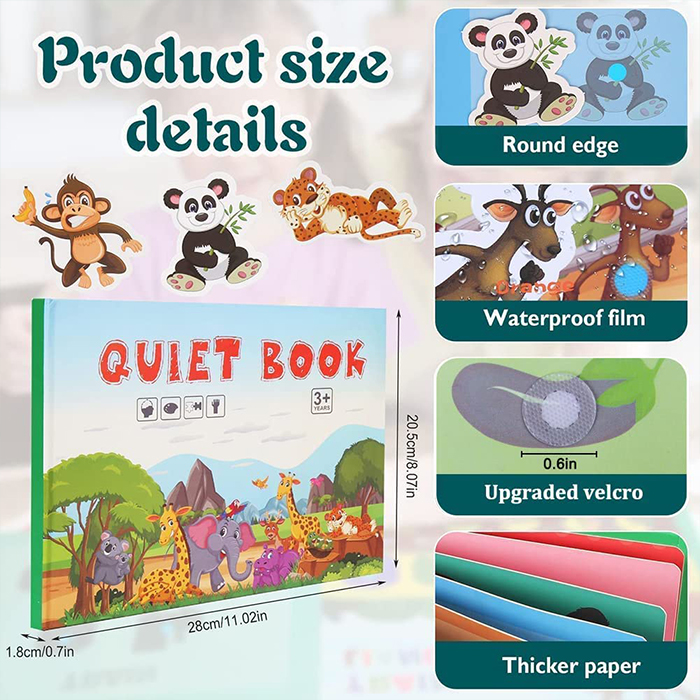 QuietBook, tichá kniha, ktorá podporuje všetky oblasti vývoja dieťaťa - Image 9
