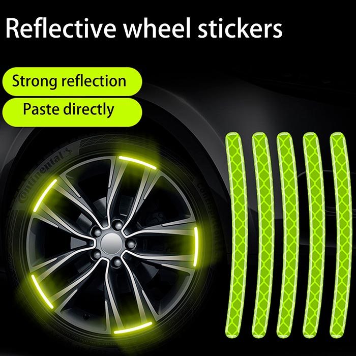 ReflectiveStripes, samolepiace reflexné nálepky na ráfiky (40 kusov) - Image 3