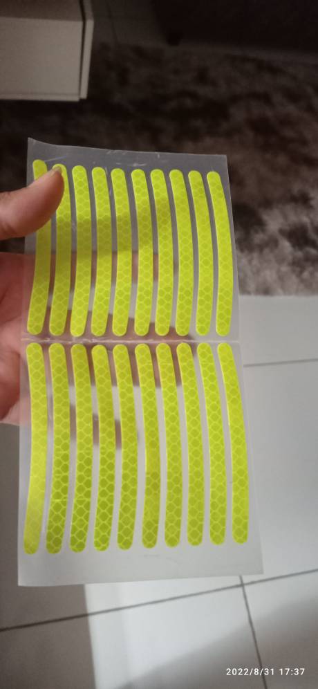 ReflectiveStripes, samolepiace reflexné nálepky na ráfiky (40 kusov) - Image 10