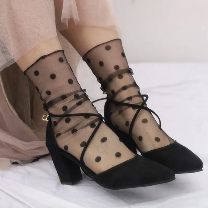 RetroMeshSocks, 5 párov teplých módných ponožiek - Image 4