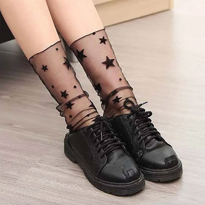 RetroMeshSocks, 5 párov teplých módných ponožiek - Image 5