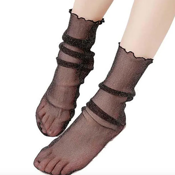 RetroMeshSocks, 5 párov teplých módných ponožiek - Image 8