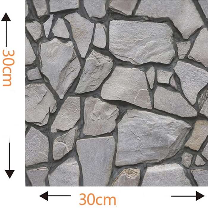 RocksWall, trojrozmerné nálepky na stenu s efektom skál (10 ks) - Image 2
