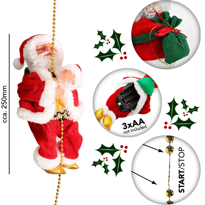SantaStar, Santa, ktorý prehráva hudbu a šplhá sa po lane - Image 6