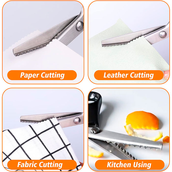 Scissors, zúbkové nožnice na rezanie všetkých druhov materiálov - Image 5