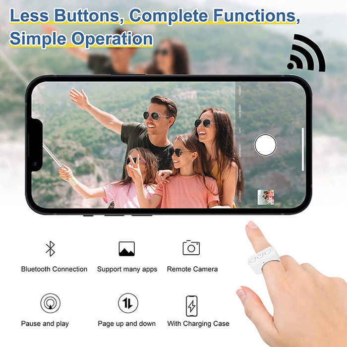ScrollControl, Bluetooth diaľkové ovládanie s praktickou nabíjacou krabičkou - Image 3