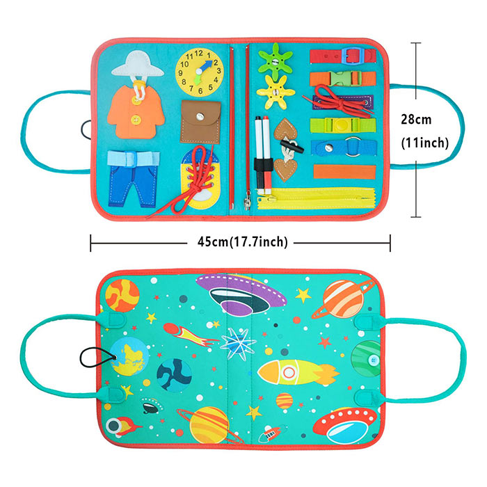 SensoryBook, didaktická hračka s 7 rôznymi aktivitami - Image 2