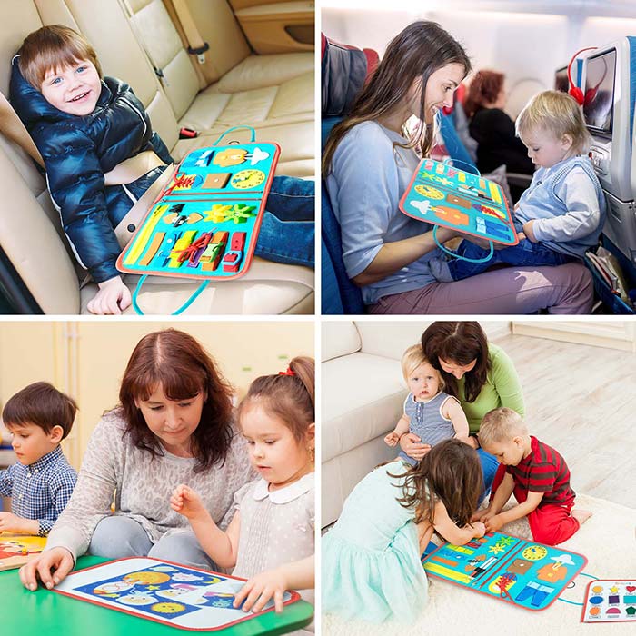 SensoryBook, didaktická hračka s 7 rôznymi aktivitami - Image 7