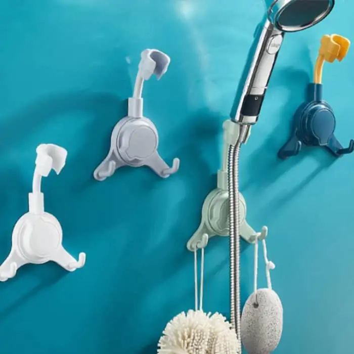 ShowerRack, držiak sprchovej hlavy s pridanými háčikmi na zavesenie - Image 5