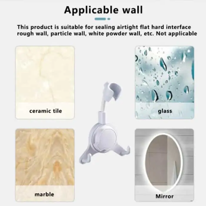 ShowerRack, držiak sprchovej hlavy s pridanými háčikmi na zavesenie - Image 6