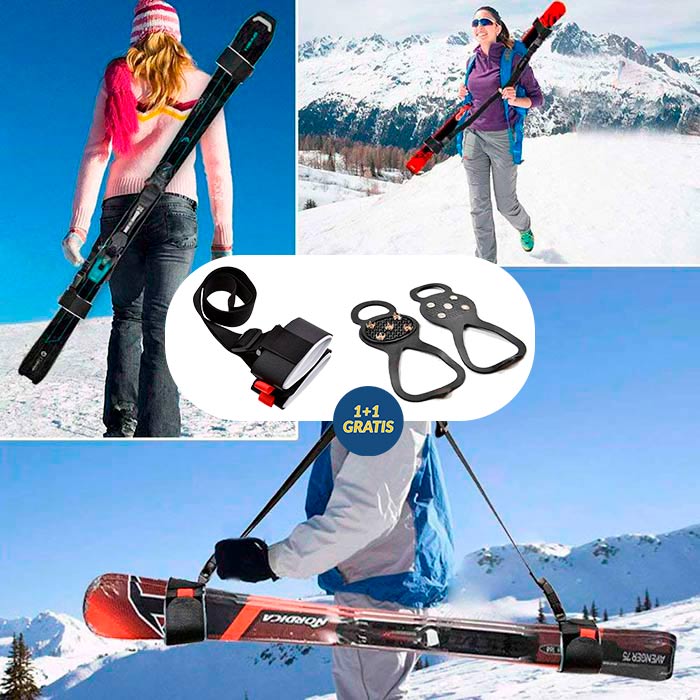Prispôsobí sa rôznym lyžiam a je vhodný pre dospelých aj deti! Ramenné popruhy sa natiahnu od 66-120cm a obalové popruhy až do 46cm!