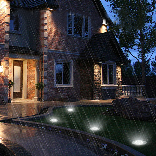 SolarGardenLights, 4 solárne LED záhradné alebo chodníkové lampy - Image 9
