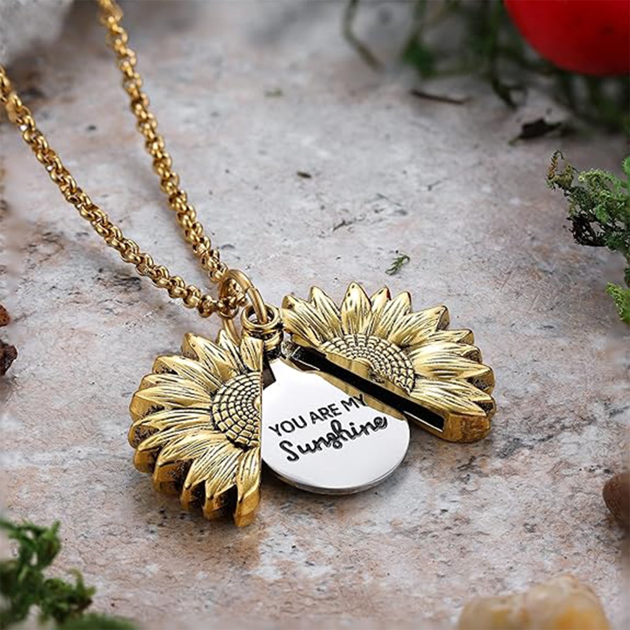 SunNecklace, náhrdelník s motívom slnečnice a roztomilým nápisom - Image 8