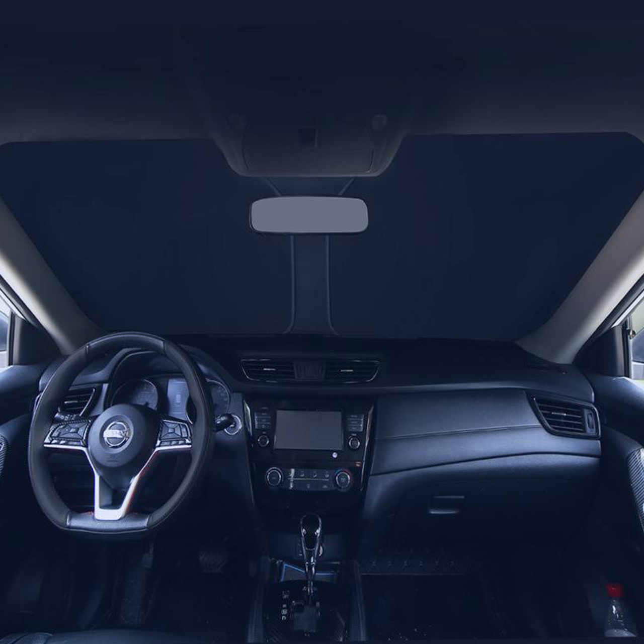SunVisor, zasúvacia slnečná clona na čelné sklo auta - Image 10
