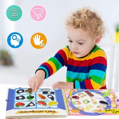 TIHKNJIGA, Interaktívna Montessori kniha s nálepkami - Image 5