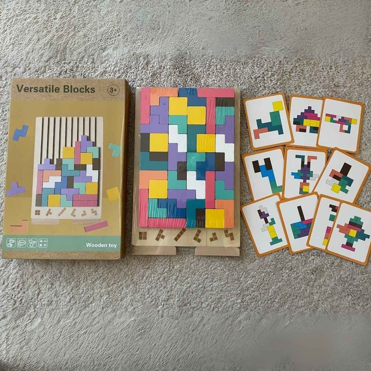Tetris, drevená didaktická hračka - Image 8