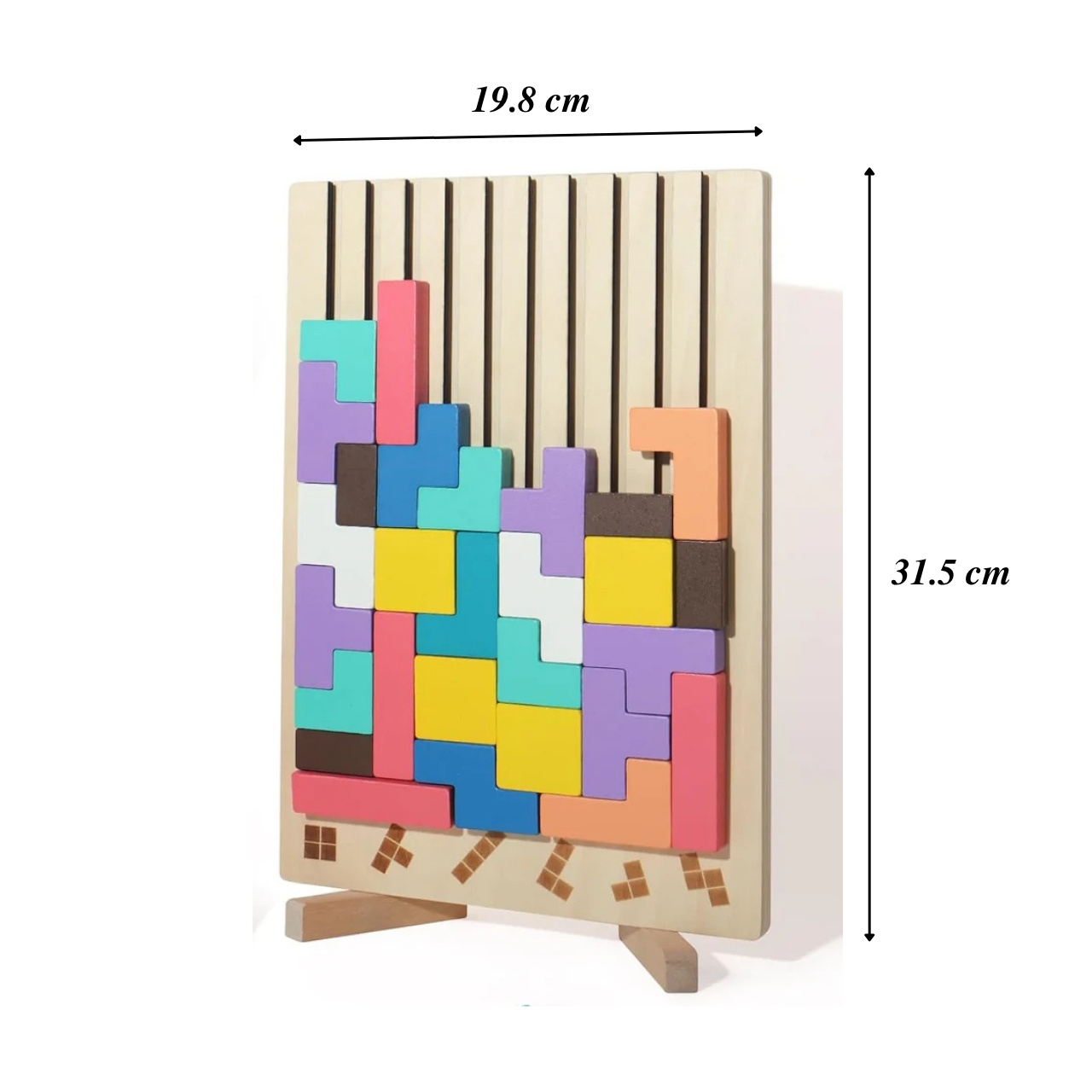 Tetris, drevená didaktická hračka - Image 9