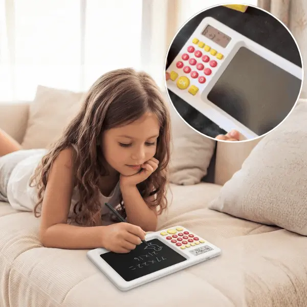 Vzdelávací tablet 2 v 1 s kalkulačkou pre deti, TrainMath - Image 1