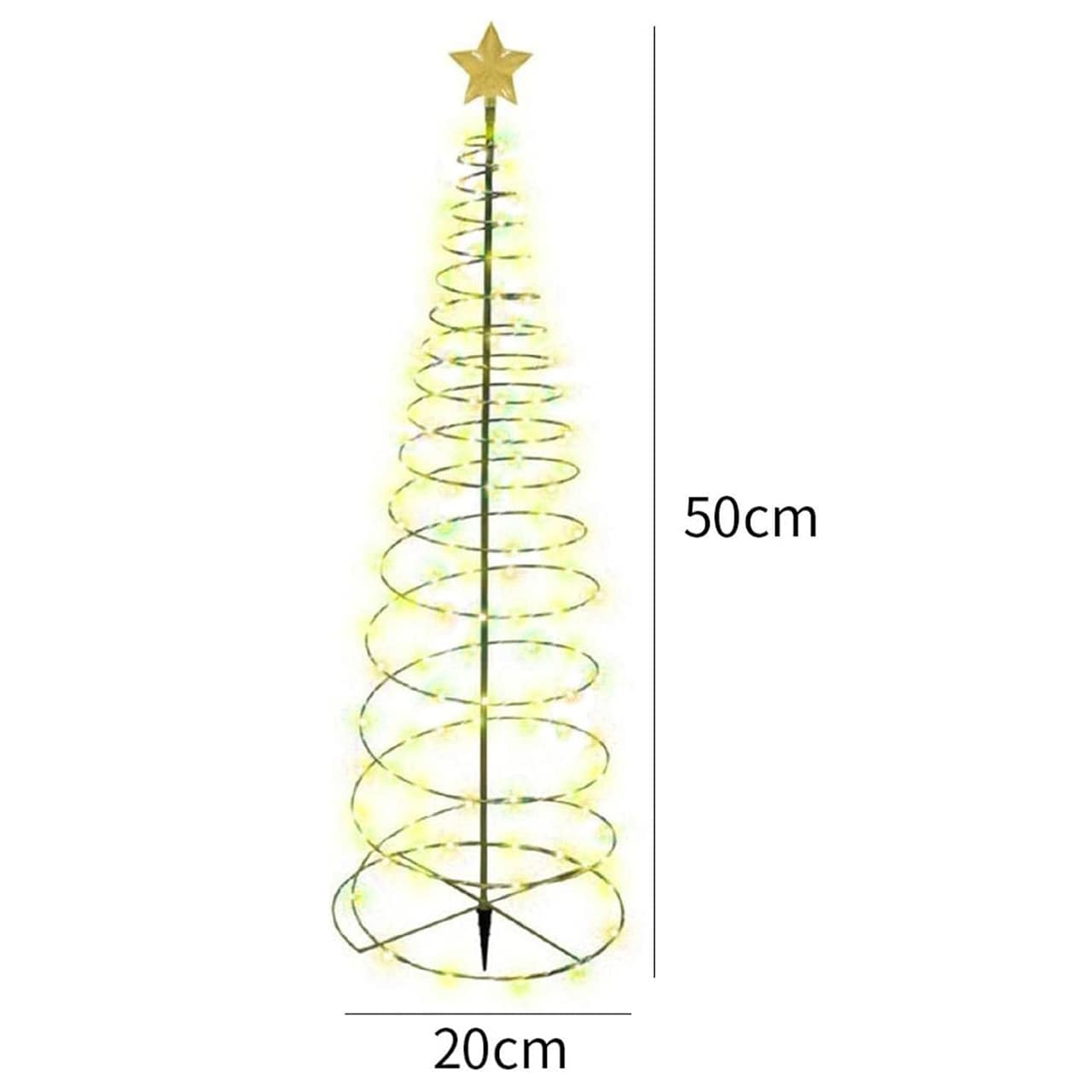TreeSolar, vianočný stromček so solárnymi LED svetlami - Image 9