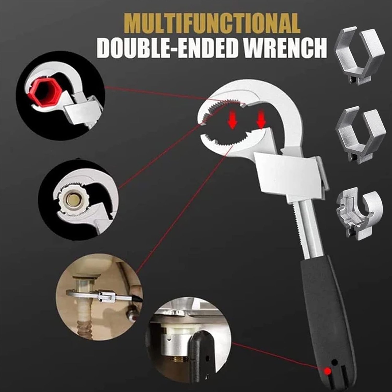 UniWrench, univerzálny obojstranný nastaviteľný kľúč - Image 3