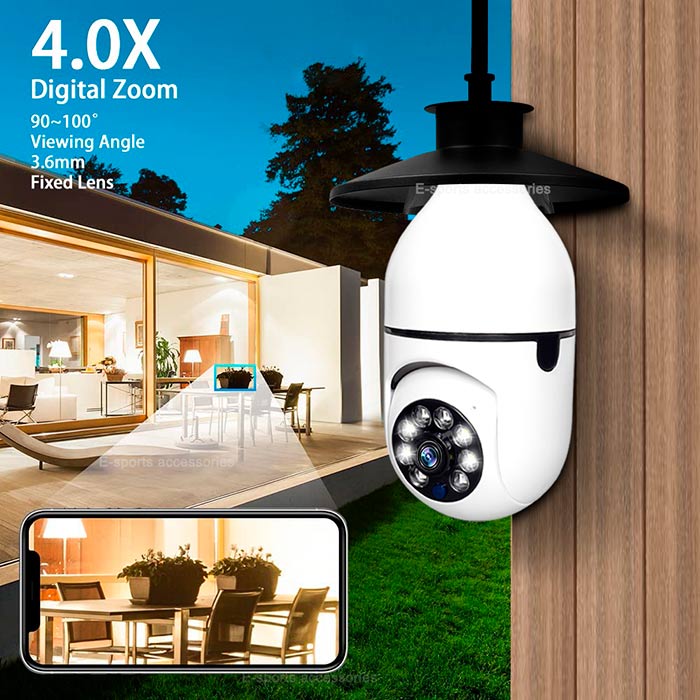 ViewCamera, bezpečnostná kamera v tvare žiarovky - Image 4