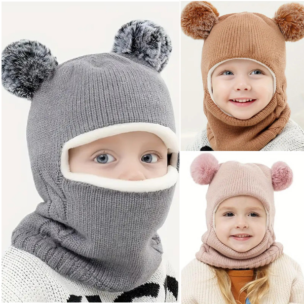 WINHAT-SIV, Mäkká čiapka s šálom pre deti - Image 5