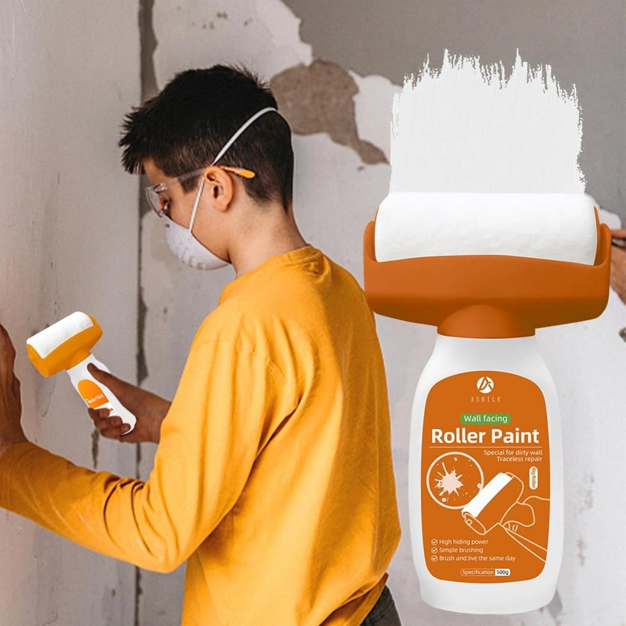 Vďaka veľkému množstvu farby v balení (500 g) môžete pokryť väčšiu plochu bez nutnosti dopĺňania alebo prerušenia práce medzi tým.